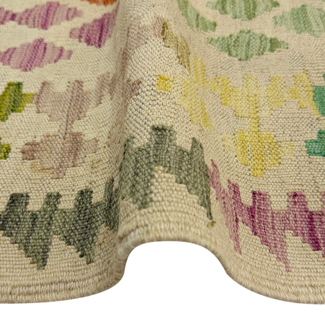 Afghan Kilim Rug 4' 11" x 6' 0" Flat-Weave field