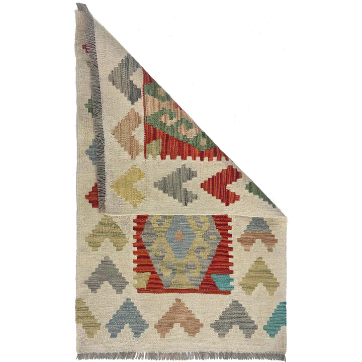Handmade Afghan Vegetable Kilim 2' 2" x 3' 6" - No. AL719715