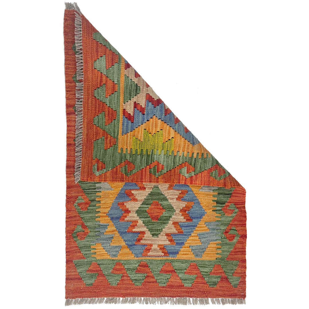 Handmade Vegetable Kelim 2' 0" x 3' 3" - No. AL148421