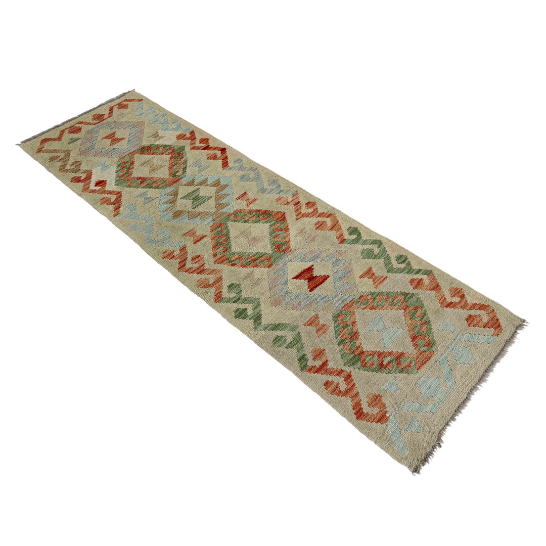 Afghan Vegetable Kilim Rug 1' 7" x 5' 6" Flat-Weave view