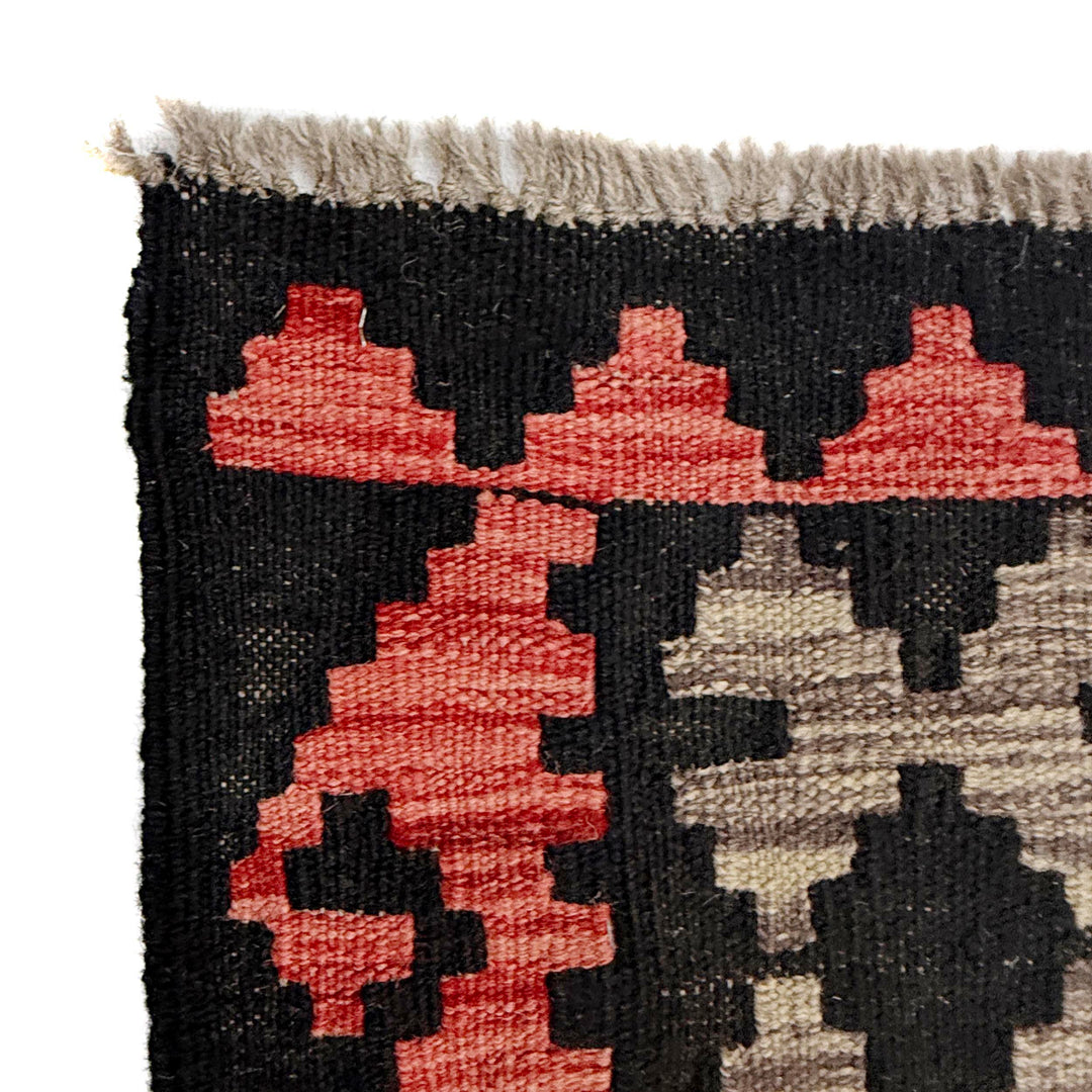 Afghan Vegetable Kilim Rug 6' 8" x 9' 11" Flat-Weave | No. AL284011