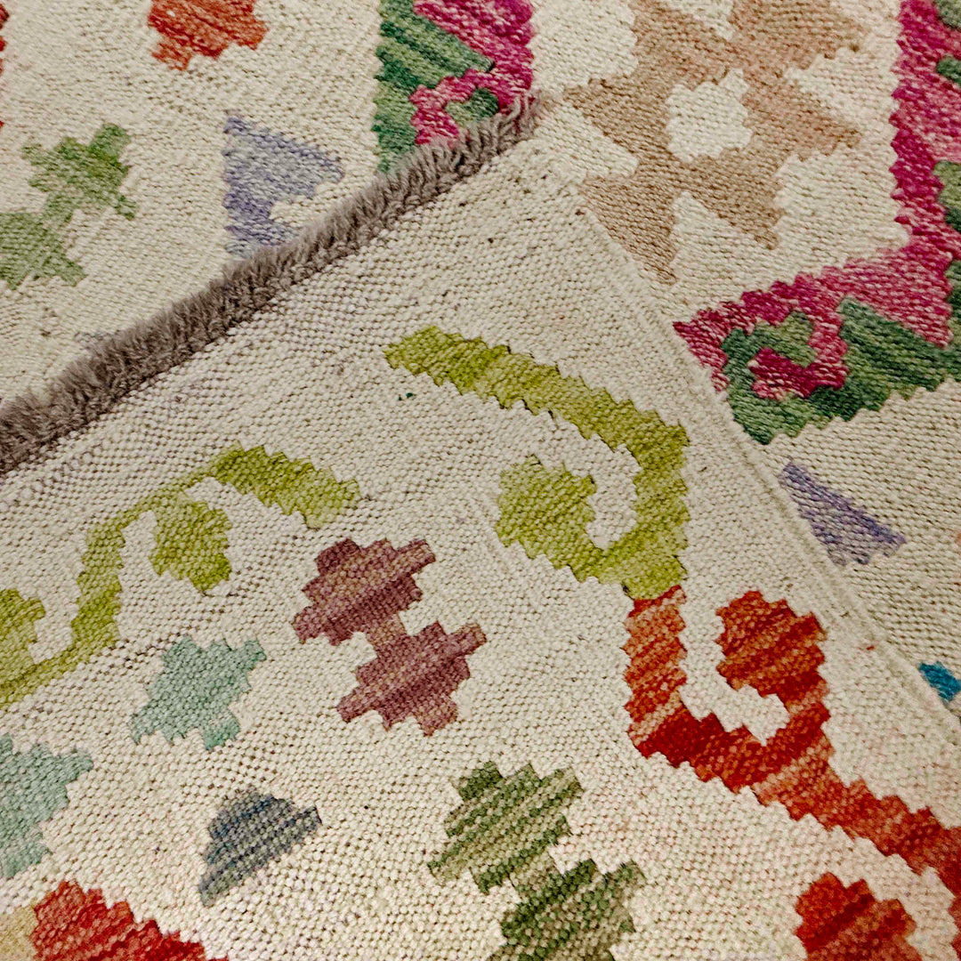 Afghan Kilim Runner 2' 3" x 7' 11" Flat-Weave border