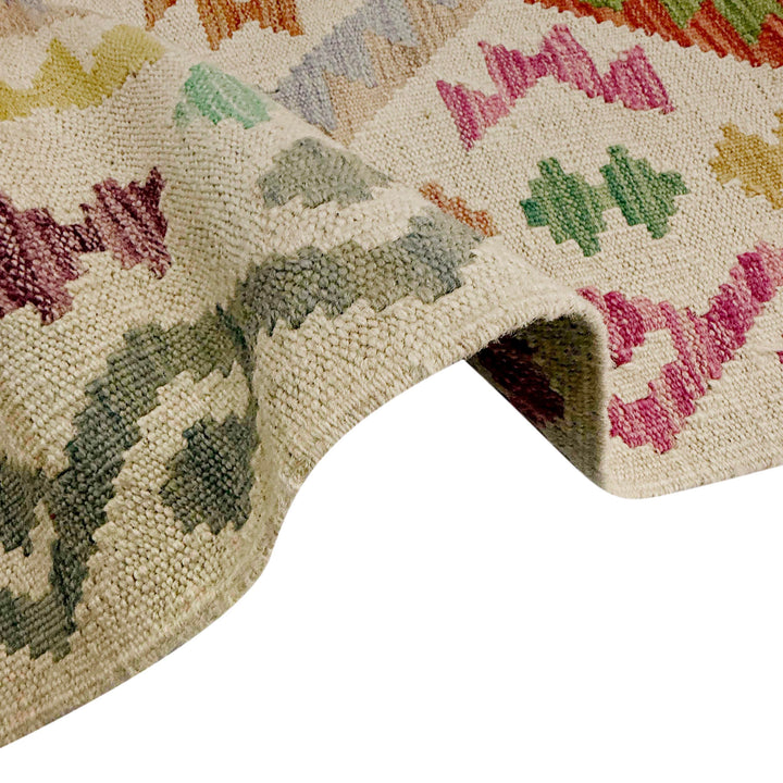 Afghan Kilim Runner 2' 3" x 7' 11" Flat-Weave field