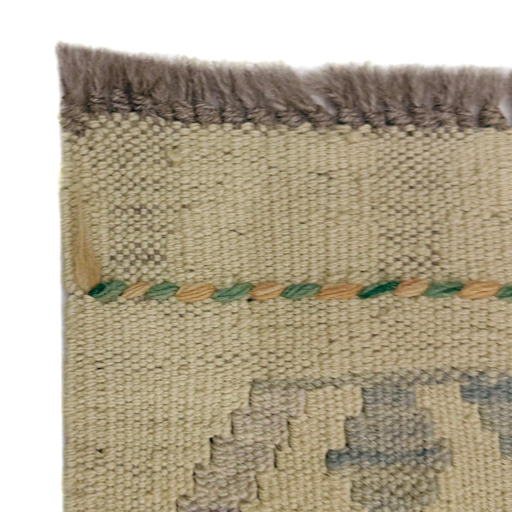 Afghan Vegetable Kilim Rug 2' 9" x 9' 7" Flat-Weave pattern