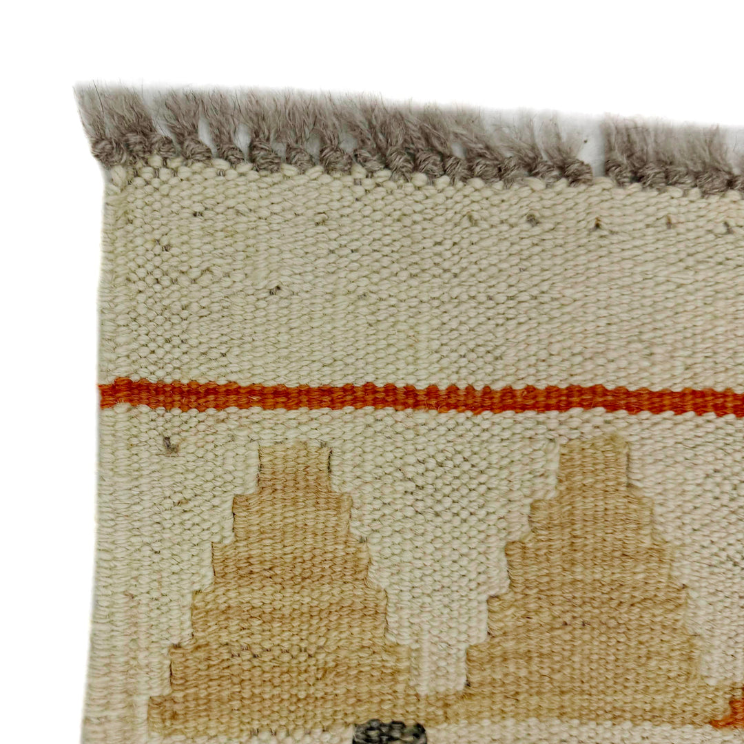 Afghan Kilim Rug 2' 0" x 6' 0" Flat-Weave pattern