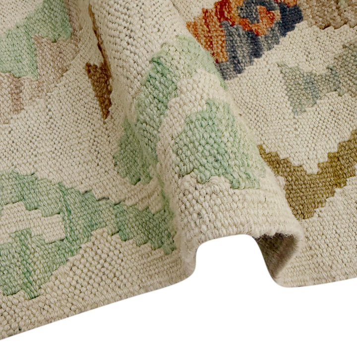 Afghan Kilim Rug 2' 7" x 7' 9" Flat-Weave | No. AL68230