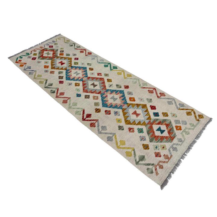 Afghan Vegetable Kilim Rug 2' 2" x 5' 11" Flat-Weave view