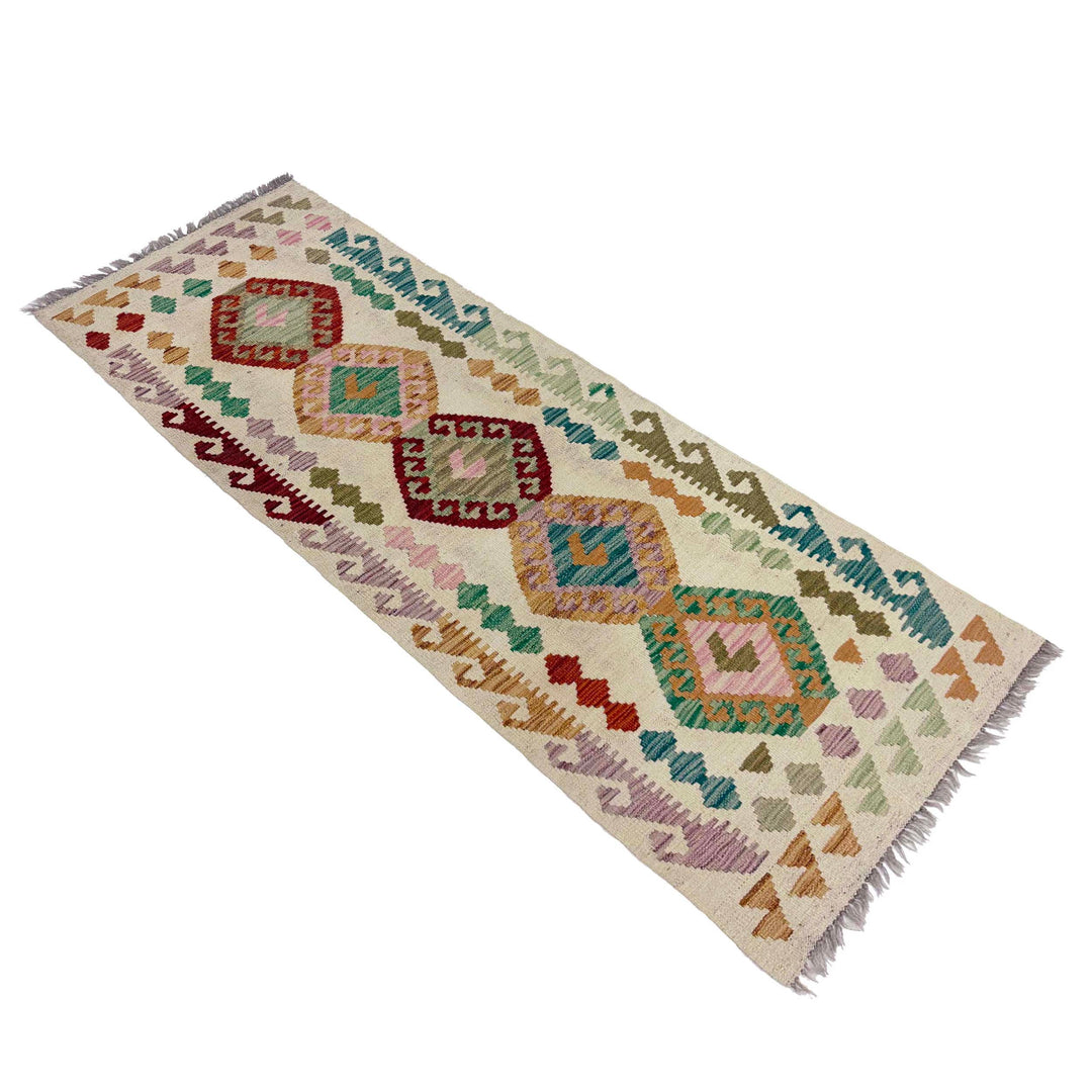 Afghan Vegetable Kelim Runner 2' 2" x 6' 4" Flat-Weave view