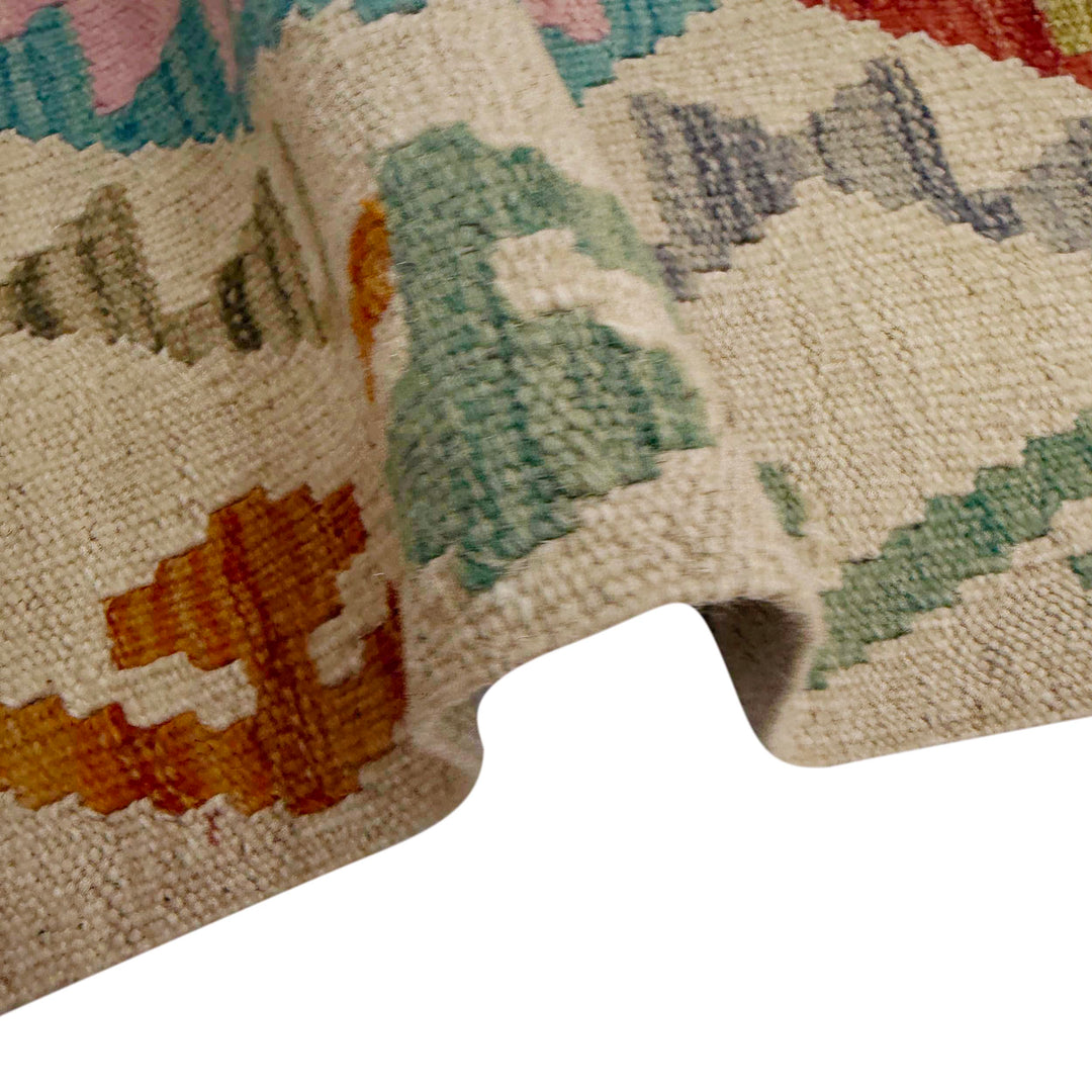 Afghan Kilim Rug 2' 10" x 10' 6" Flat-Weave | No. AL12912
