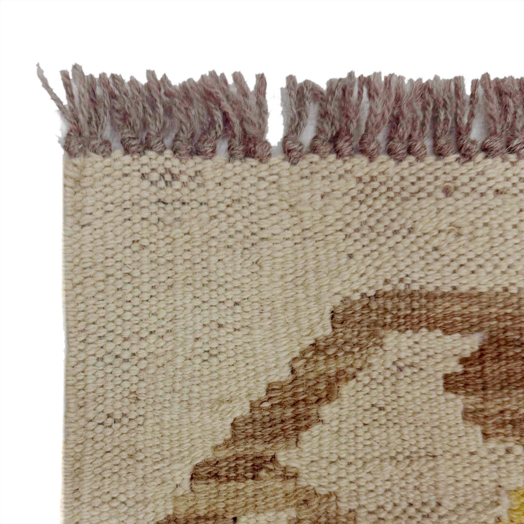 Afghan Kilim Rug 2' 5" x 8' 2" Flat-Weave pattern
