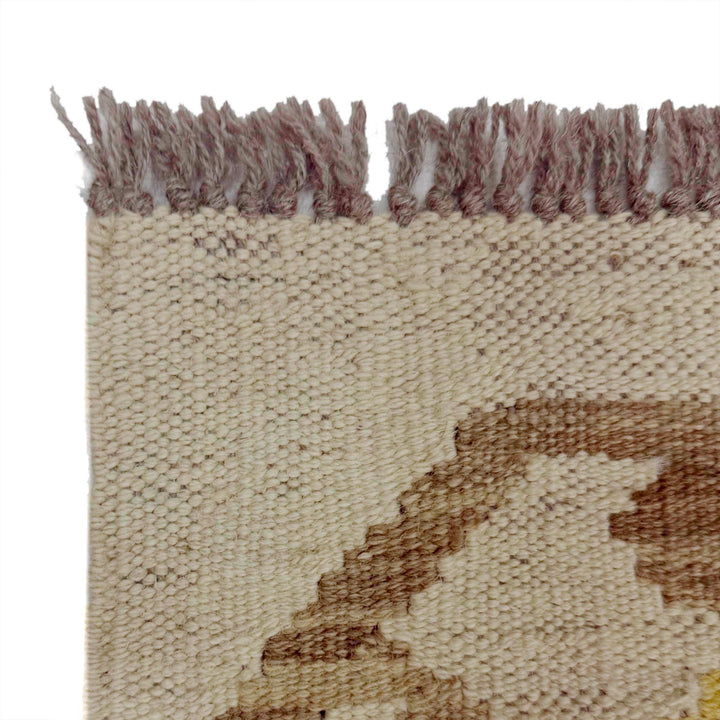 Afghan Kilim Rug 2' 5" x 8' 2" Flat-Weave pattern