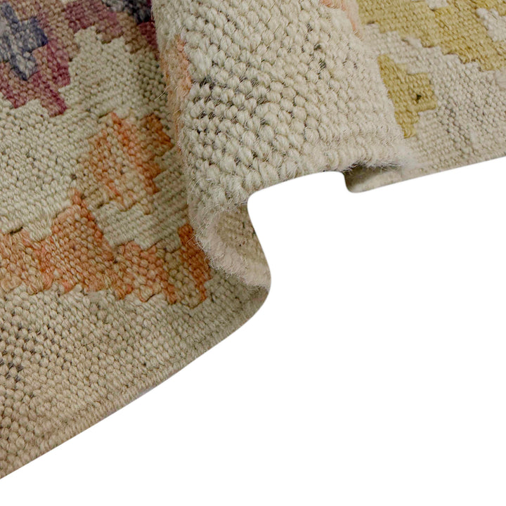 Afghan Kilim Rug 2' 5" x 8' 2" Flat-Weave field