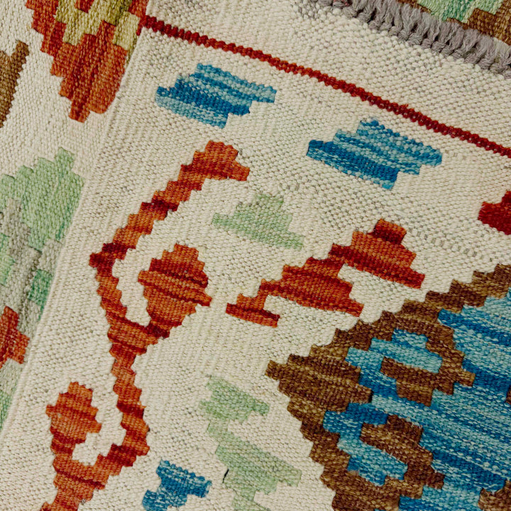 Afghan Kilim Rug 2' 10" x 9' 5" Flat-Weave | No. AL29327