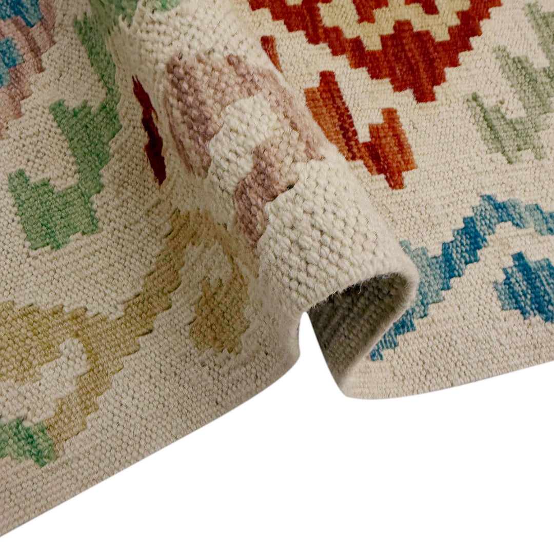 Afghan Kilim Rug 2' 10" x 9' 5" Flat-Weave | No. AL29327