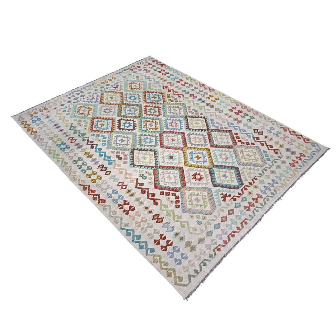 Afghan Kilim Rug 8' 8" x 11' 6" Flat-Weave view