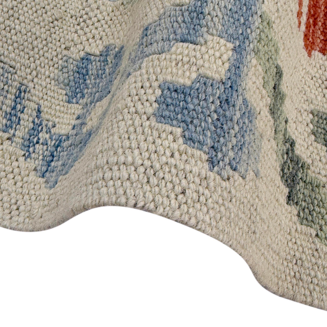 Afghan Kilim Rug 8' 7" x 11' 2" Flat-Weave field