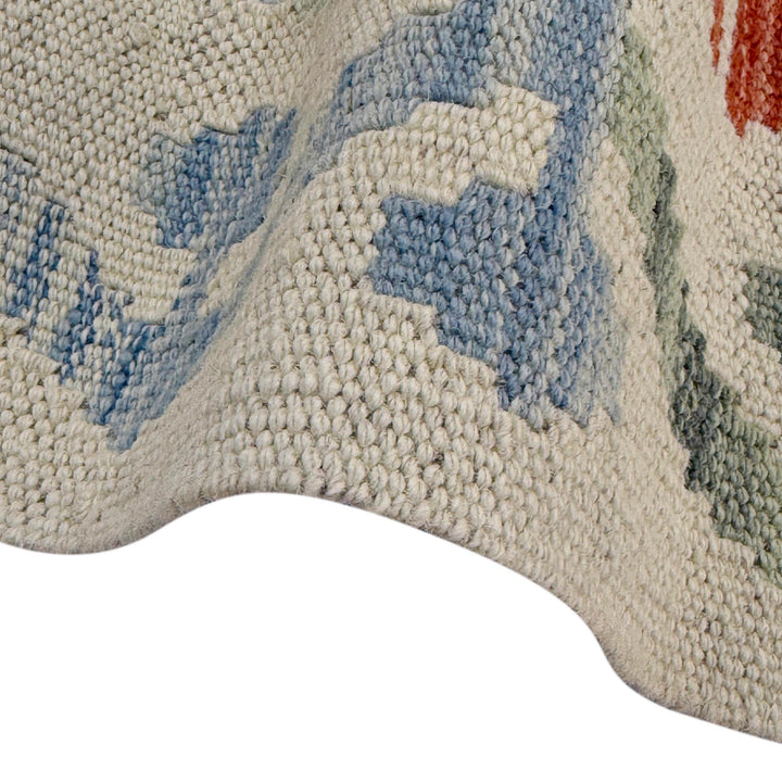Afghan Kilim Rug 8' 7" x 11' 2" Flat-Weave field