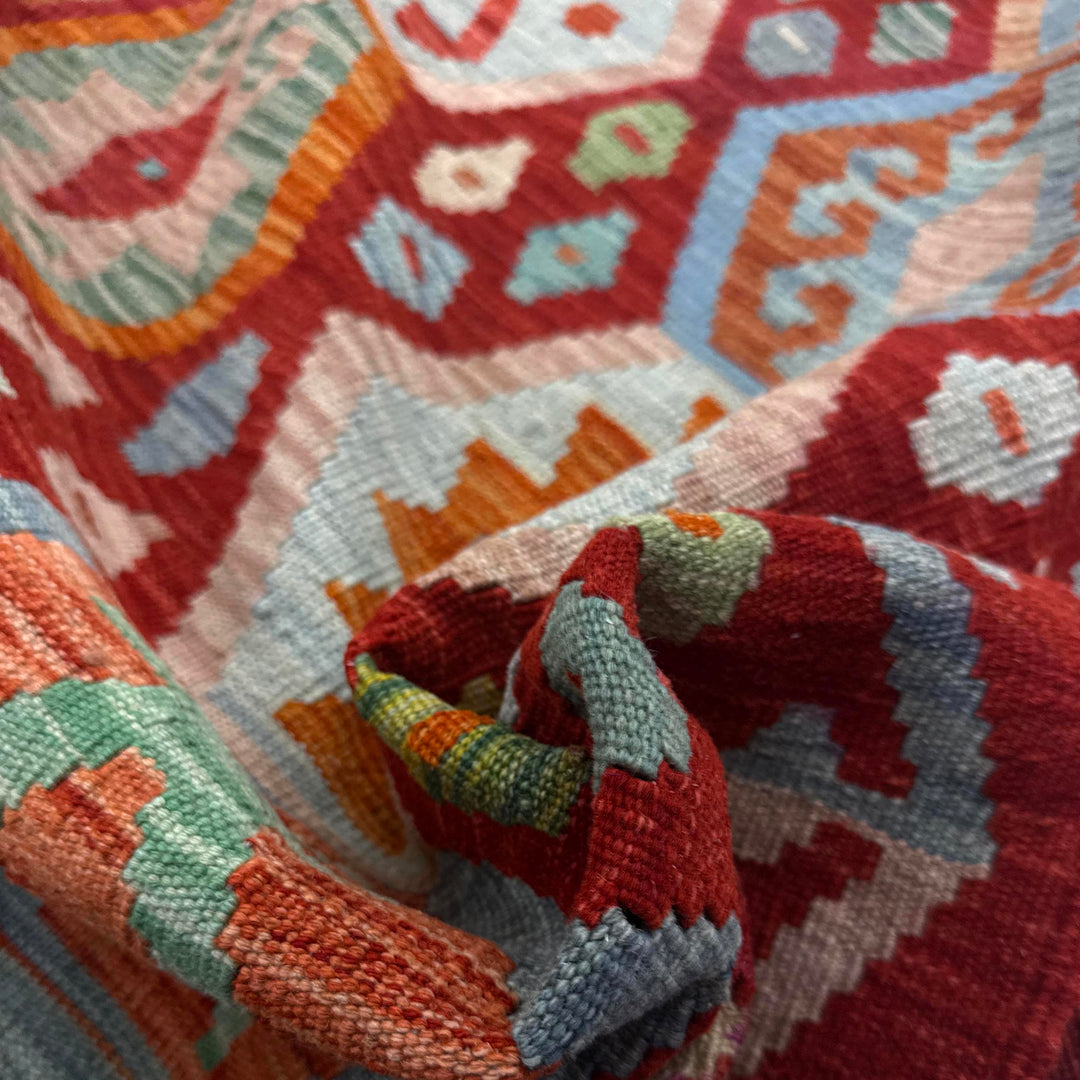Hand Woven Wool Kelim 8' 2" x 11' 3" - No. AL821019