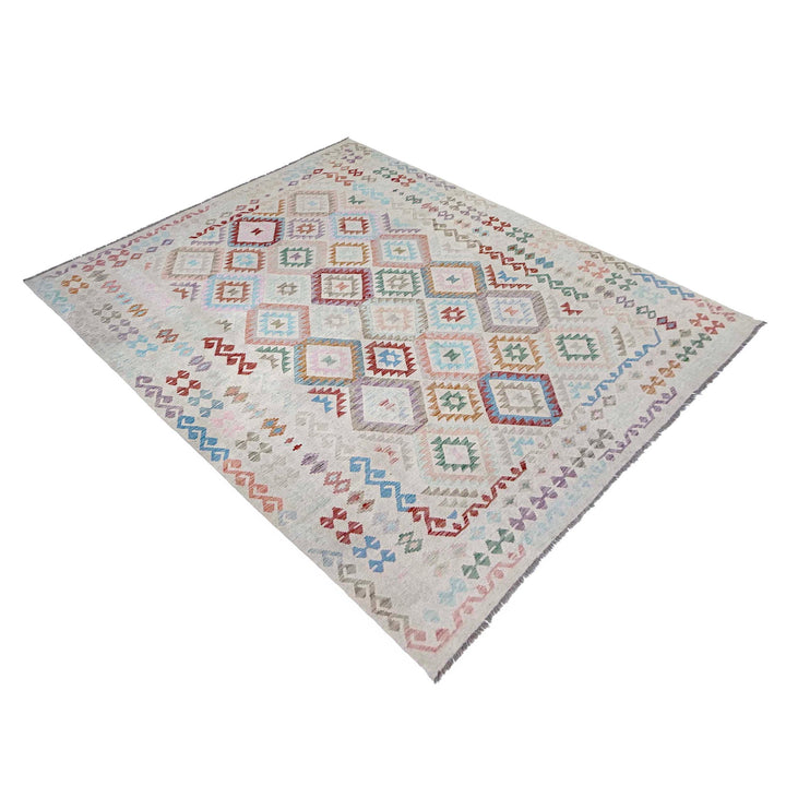 Afghan Kilim Rug 8' 2" x 11' 4" Flat-Weave view