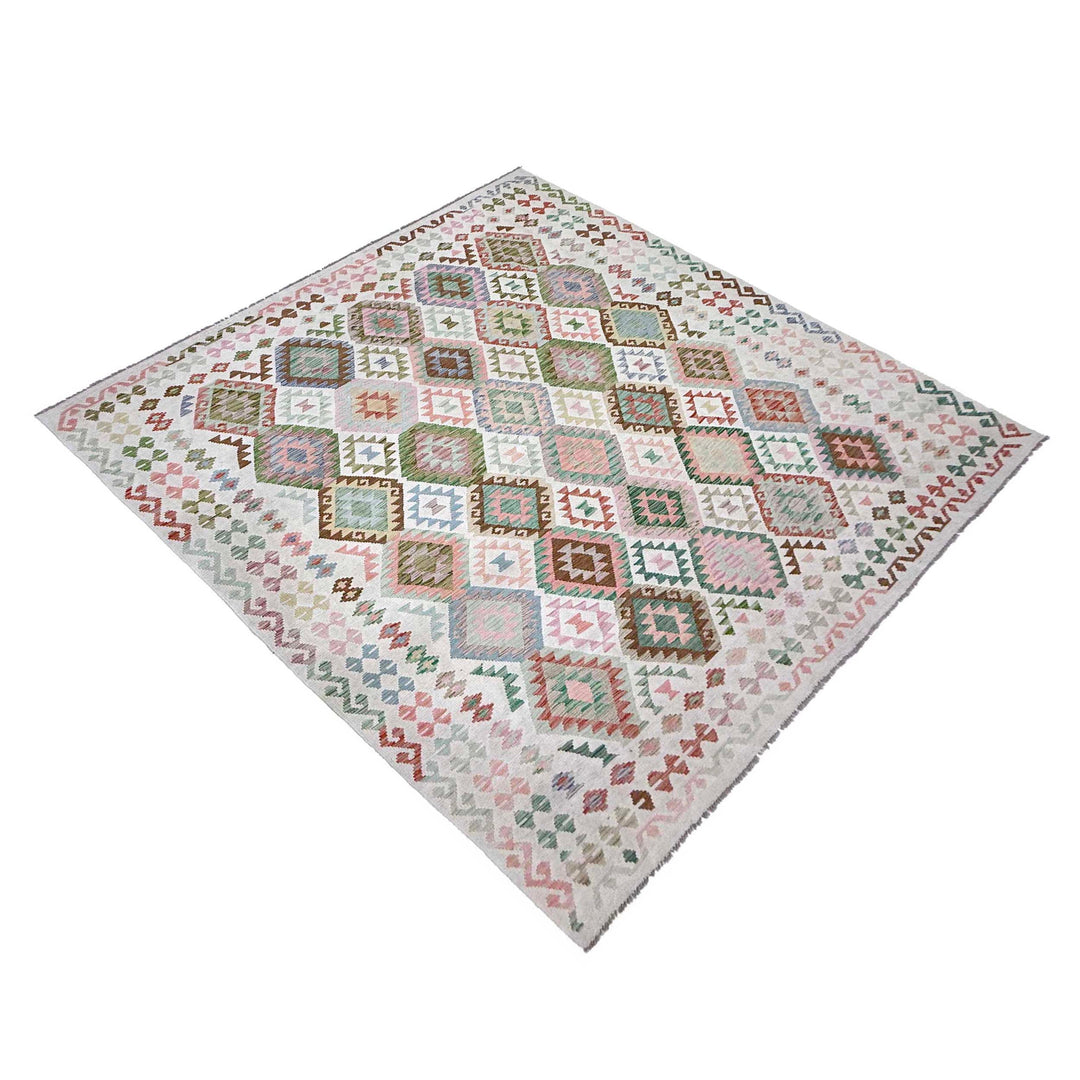Afghan Kilim Rug 8' 5" x 11' 2" Flat-Weave | No. AL43194