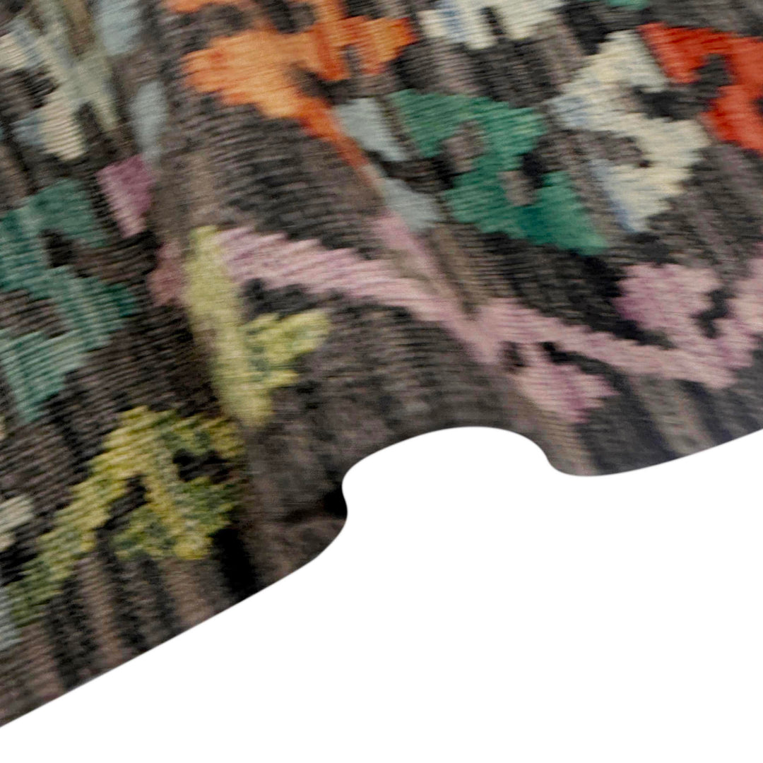 Afghan Vegetable Kilim Rug 5'7" x 8'0" Flat-Weave field