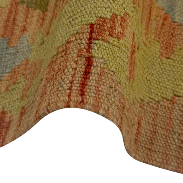 Afghan Kilim Rug 4' 7" x 6' 2" Flat-Weave field