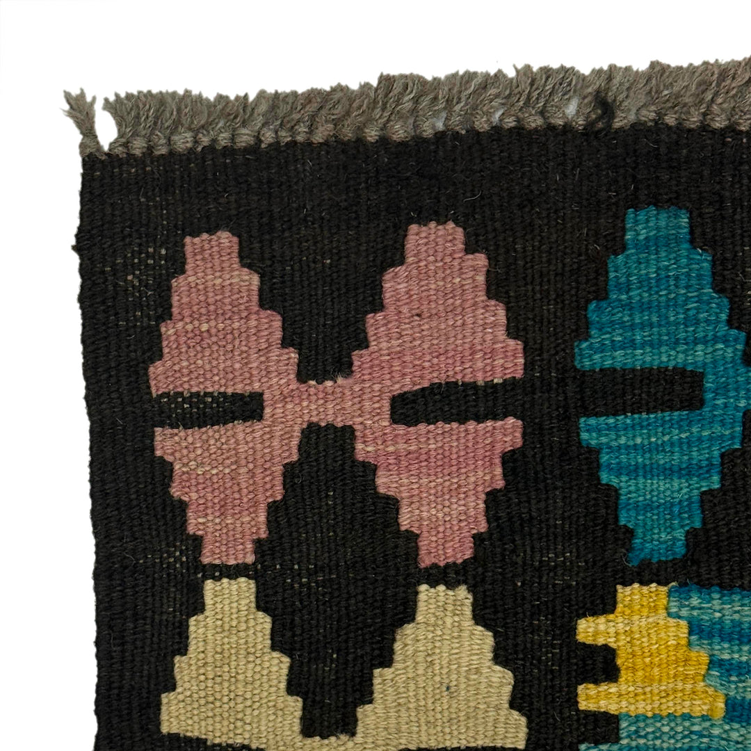 Afghan Kilim Rug 2' 2" x 6' 6" Flat-Weave | No. AL14515