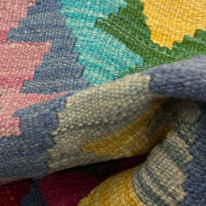 Afghan Kilim Rug 2' 2" x 6' 6" Flat-Weave | No. AL14515