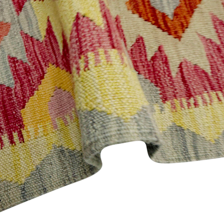 Afghan Vegetable Kilim Rug 2' 5" x 4' 0" Flat-Weave field
