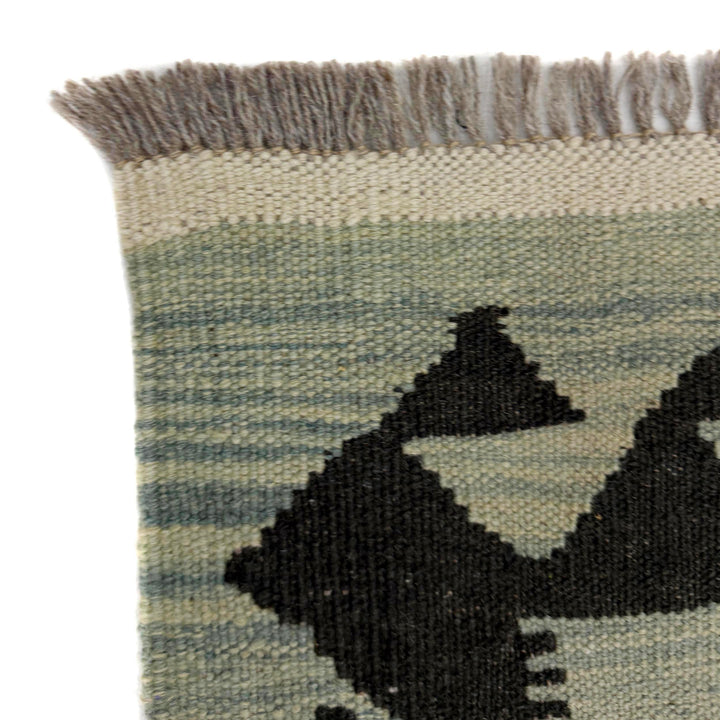 Afghan Vegetable Kilim Rug 4' 1" x 6' 2" Flat-Weave pattern