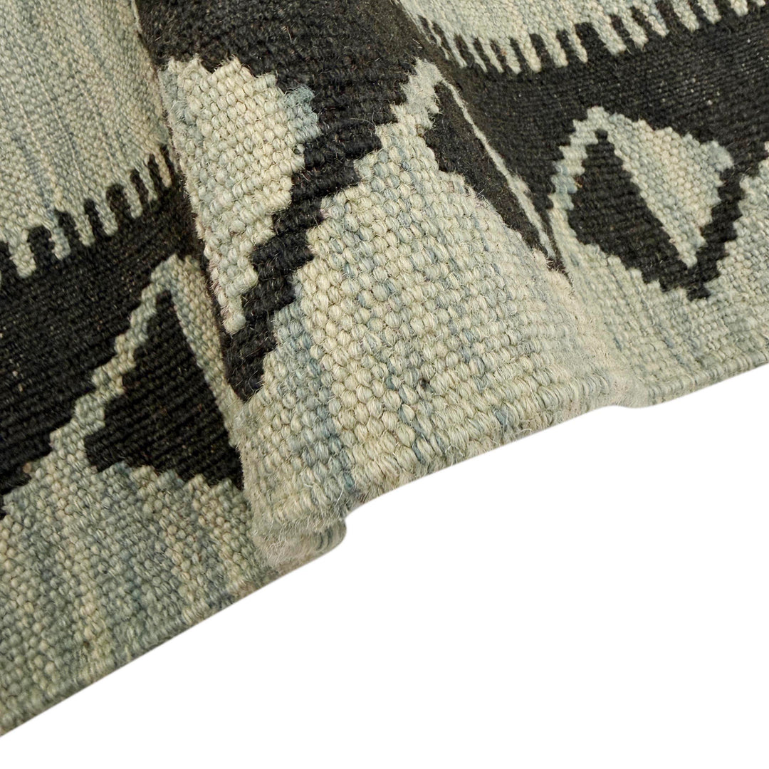 Afghan Vegetable Kilim Rug 4' 1" x 6' 2" Flat-Weave field