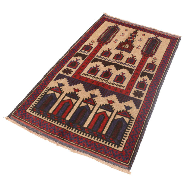 Handmade Prayer Rug 2' 10" x 4' 8" - No. AL44961
