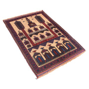 Small Prayer Carpet 2' 11" x 4' 6" - No. AL31637
