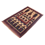 Small Prayer Carpet 2' 11" x 4' 6" - No. AL31637