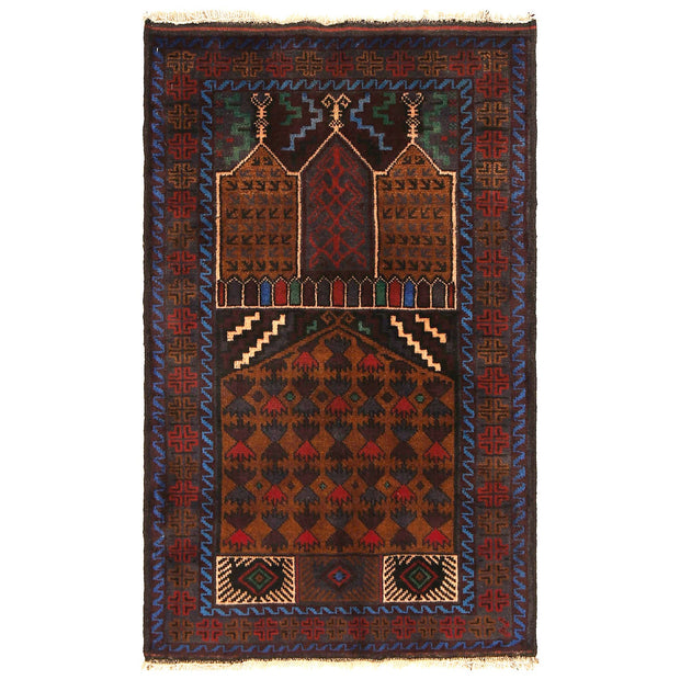 Muslim Prayer Rug 2' 6" x 4' 0" - No. AL75766