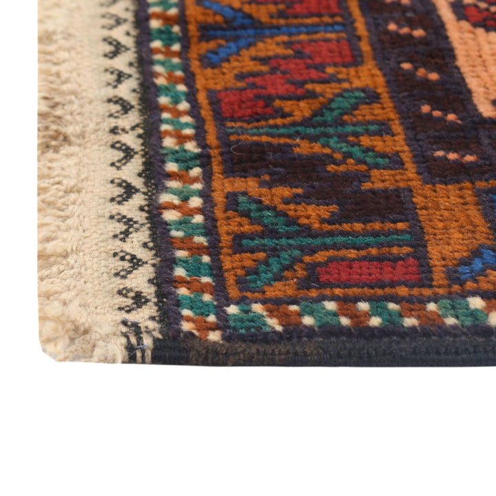 Afghan Baluchi Rug 2' 10" x 4' 9" Hand-Knotted view