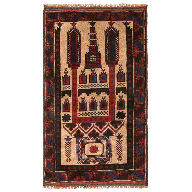 Small Prayer Carpet 2' 9" x 4' 6" - No. AL19035