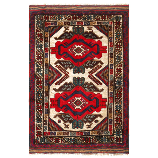 Oriental Barjasta Kilim Carpet 3' 1" x 4' 6" - No. AL65875