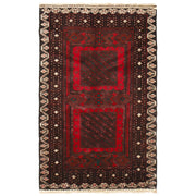 Tribal Baloch Rug 3' 2" x 4' 11" - No. AL23485