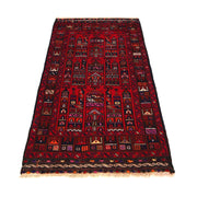Red Color Prayer Rug 2' 6" x 4' 8" - No. AL19451