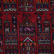 Red Color Prayer Rug 2' 6" x 4' 8" - No. AL19451