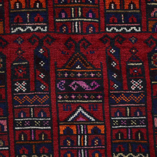 Red Color Prayer Rug 2' 6" x 4' 8" - No. AL19451