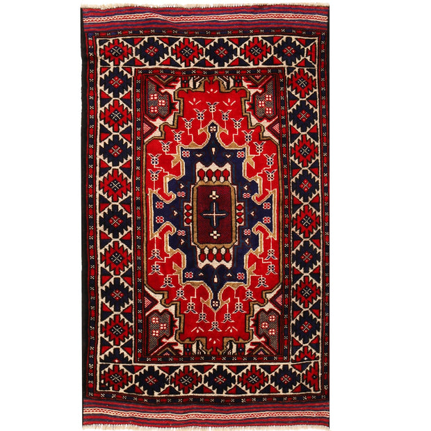 Oriental Barjasta Kilim Carpet 2' 11" x 4' 10" - No. AL89290
