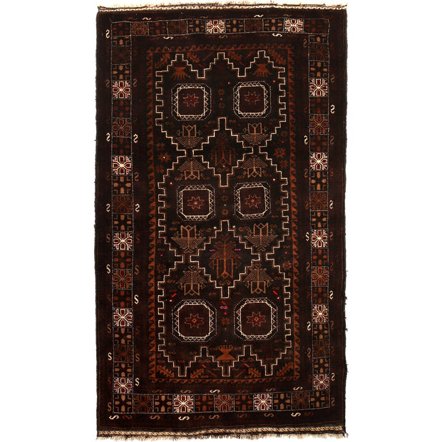 Baluch Short Rug 3' 8" x 6' 7" - No. AL23665