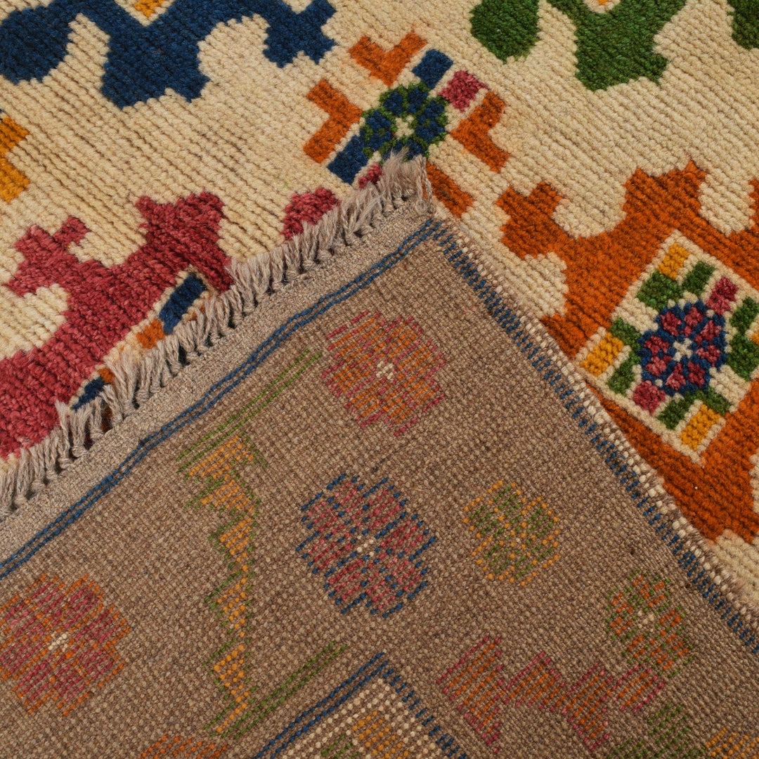 Hand Knotted Kohistani Carpet 4' 12" x 6' 2" - No. AL72061