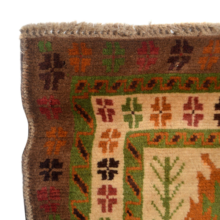 Hand Knotted Kohistani Carpet 5' 8" x 7' 5" - No. AL71454