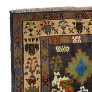 Hand Knotted Kohistani Carpet 5' 6" x 7' 5" - No. AL92827