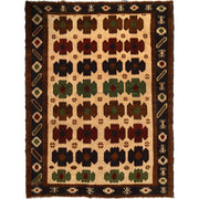 Hand Knotted Kohistani Area Rug 6' 7" x 8' 11" - No. AL99732