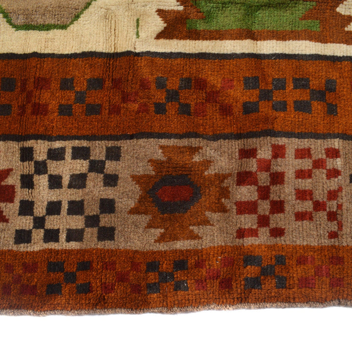 Hand Knotted Kohistani Area Rug 6' 3" x 8' 8" - No. AL85215