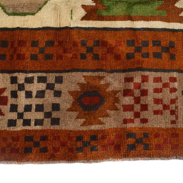 Hand Knotted Kohistani Area Rug 6' 3" x 8' 8" - No. AL85215